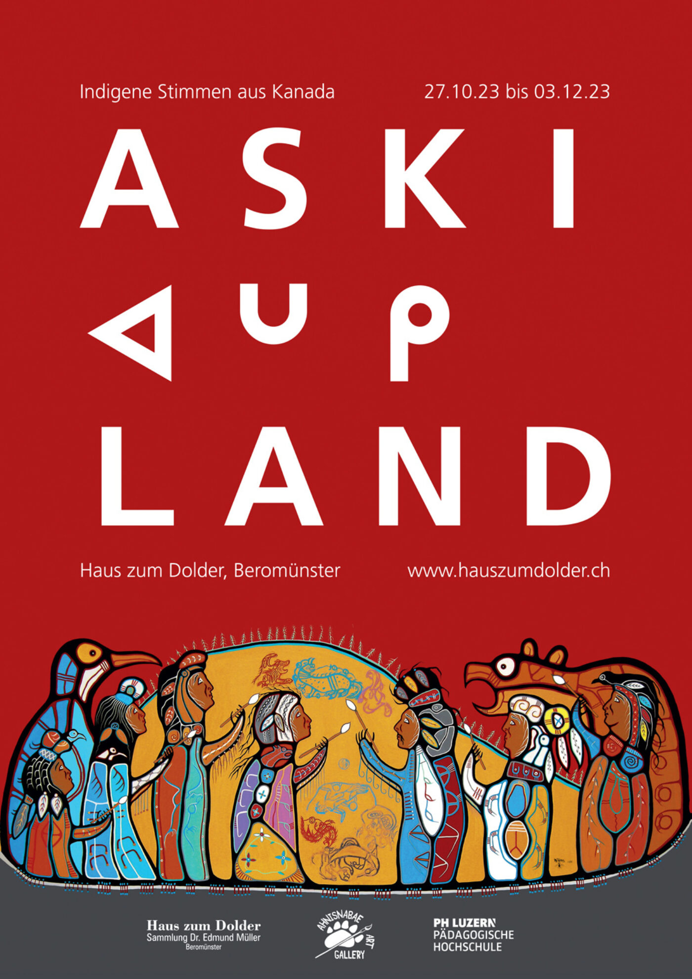 Plakat zur Ausstellung Aski Land im Haus zum Dolder, Beromünster